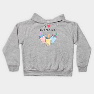 I love bubble tea Kids Hoodie